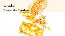  Presentation with white dove flying - Beautiful theme featuring flame flying dove with envelope backdrop and a yellow colored foreground