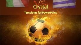  Presentation with italia - Slides featuring flame game italia and uruguay background and a tawny brown colored foreground