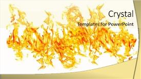  Presentation with abstract yellow gold and white - Presentation theme having flame isolated on white background background and a blonde colored foreground