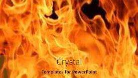  Presentation with flame - Audience pleasing slides consisting of flame-or-fire-detail backdrop and a gold colored foreground