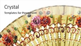  Presentation with spanish - Colorful theme enhanced with flamenco - closeup of an ancient spanish backdrop and a  colored foreground