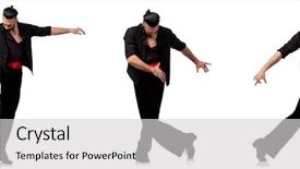  Presentation with spanish culture - Amazing slide set having flamenco - spanish dancer in various poses backdrop and a  colored foreground