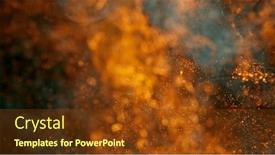  Presentation with flames - PPT layouts enhanced with flames-of-fire-with-sparks background and a tawny brown colored foreground