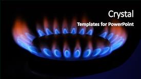  Presentation with flame - Slide deck consisting of flames of gas background and a black colored foreground