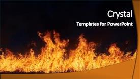  Presentation with flames - PPT layouts consisting of flames on field during fire background and a black colored foreground