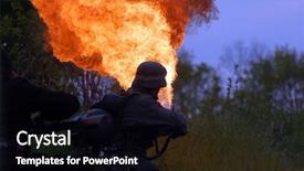  Presentation with red star - Presentation design enhanced with flamethrower - kiev ukraine military history club background and a black colored foreground