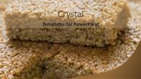  Presentation with baking - Slides enhanced with flapjack-in-a-baking-dish background and a coral colored foreground