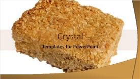  Presentation with oat - Amazing presentation theme having flapjack-oat-cake-isolated-over backdrop and a gold colored foreground