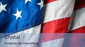 Presentation with flapping - Beautiful PPT layouts featuring background america - flapping flag usa with wave backdrop and a light blue colored foreground