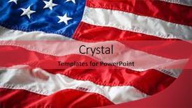  Presentation with flapping - Theme enhanced with 4th july - flapping flag usa with wave background and a red colored foreground