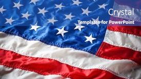  Presentation with flapping - Beautiful theme featuring flapping flag usa with wave backdrop and a ocean colored foreground