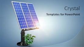  Presentation with flare - Colorful PPT theme enhanced with flare-against-purple-vignette backdrop and a light blue colored foreground