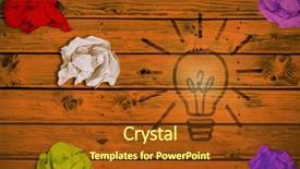  Presentation with flare - PPT layouts featuring flare against wooden planks background and a tawny brown colored foreground