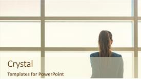  Presentation with sun life - Slide set with flare thinking of career goal background and a cream colored foreground