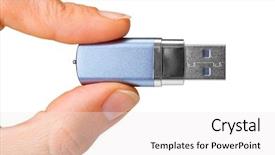  Presentation with flash - PPT theme featuring employee welfare - illustration depicting a sign background and a teal colored foreground