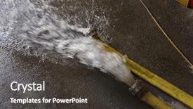  Presentation with fire department - Beautiful theme featuring flash flood - fire department use backdrop and a dark gray colored foreground