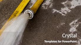  Presentation with fire department - Beautiful PPT layouts featuring flash flood - fire department use backdrop and a tawny brown colored foreground