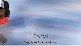  Presentation with flash - Slide set with flash free - digital composite of woman using background and a  colored foreground