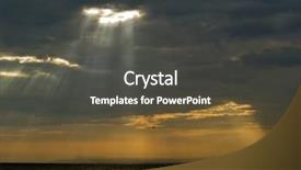  Presentation with flash - PPT theme with flash on overcast background and a dark gray colored foreground