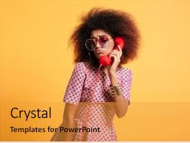 Flashback Powerpoint Template Flashback Close Up Photo Of Upset Retro PPT template 58 | CrystalGraphics