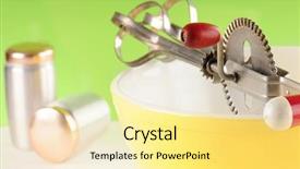  Presentation with old fashioned - Colorful presentation theme enhanced with flashback - cooking with old fashioned bowl backdrop and a blonde colored foreground