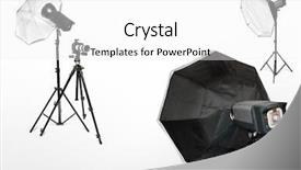  Presentation with studio lights - Presentation design consisting of themed words on blackboard background background and a gray colored foreground