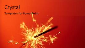  Presentation with sparkle - Slide deck with flashing lights birthday - christmas and newyear party sparkle background and a red colored foreground