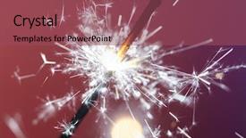  Presentation with sparkle - Theme featuring flashing lights birthday - christmas and newyear party sparkle background and a violet colored foreground