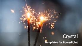  Presentation with glowing lights - Slides consisting of flashing lights birthday - sparkler burning and glowing background and a dark gray colored foreground