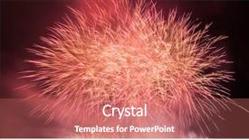  Presentation with spectacular - Colorful PPT theme enhanced with flashing lights birthday - spectacular fireworks show light up backdrop and a coral colored foreground