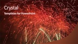 Presentation with fireworks on chinese new year - Theme enhanced with flashing lights birthday - spectacular fireworks show light up background and a tawny brown colored foreground