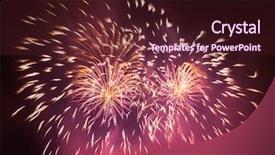  Presentation with fireworks on chinese new year - Slide deck consisting of flashing lights birthday - spectacular fireworks show light up background and a wine colored foreground