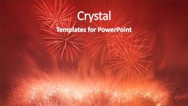  Presentation with spectacular - PPT theme with flashing lights birthday - spectacular fireworks show light up background and a  colored foreground
