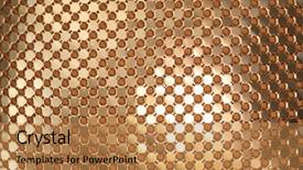  Presentation with texture - Theme featuring flashy - golden links texture background and a coral colored foreground