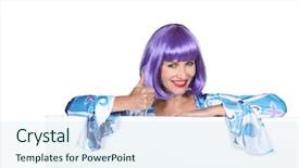  Presentation with costume - PPT theme consisting of composition with assorted raw organic vegetables detox diet background and a tawny brown colored foreground