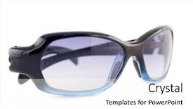  Presentation with white pigeon against the blue - Slide deck having flashy - sunglasses against white background background and a white colored foreground