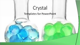  Presentation with flasks - Presentation theme featuring flasks with hydrogel isolated background and a white colored foreground