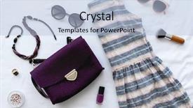  Presentation with women in labor - Slide deck consisting of girl clothes - stylish women clothing set background and a light blue colored foreground