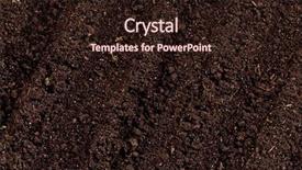  Presentation with organic garden store - Audience pleasing PPT layouts consisting of flat earth - close-up of organic soil can backdrop and a wine colored foreground