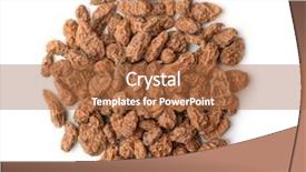  Presentation with flat earth - Slides featuring flat earth - top view of chufa heap background and a red colored foreground