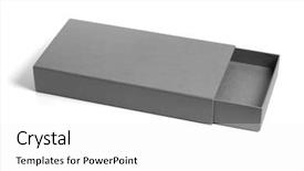  Presentation with flat - Presentation with flat gift box on white background and a white colored foreground