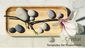  Presentation with beautiful spring flowers - PPT theme enhanced with flat-lay-composition-with-beautiful background and a lemonade colored foreground