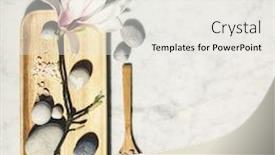  Presentation with magnolia - PPT layouts enhanced with flat-lay-composition-with-beautiful background and a white colored foreground