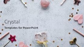  Presentation with romantic gift - Slide deck consisting of flat-lay-happy-valentine-s background and a sky blue colored foreground