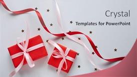  Presentation with greeting card - PPT layouts featuring flat-lay-happy-valentine-s background and a light gray colored foreground