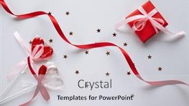  Presentation with valentine - Cool new slides with flat-lay-happy-valentine-s backdrop and a light gray colored foreground