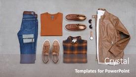  Presentation with fashion accessories - Presentation design consisting of flat-lay-men-s-fashion background and a gray colored foreground