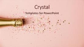  Presentation with celebration - Presentation theme with flat lay of celebration background and a lemonade colored foreground