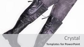  Presentation with jeans - Theme having flat-lay-of-grey-jeans background and a light gray colored foreground