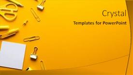  Presentation with education materials - Presentation design featuring flat-lay-of-memo-notes background and a light gray colored foreground